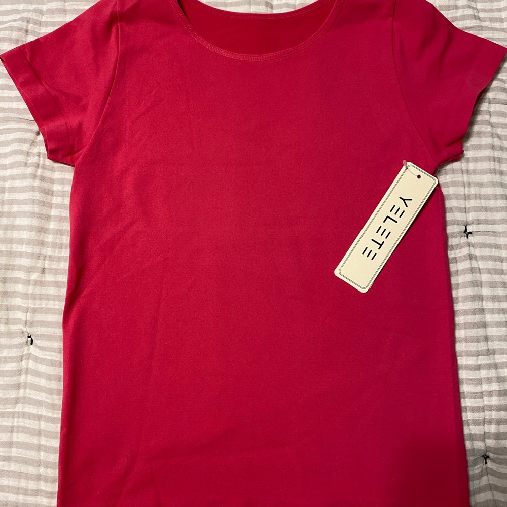 Yelete Hot Pink Short Sleeve Tee